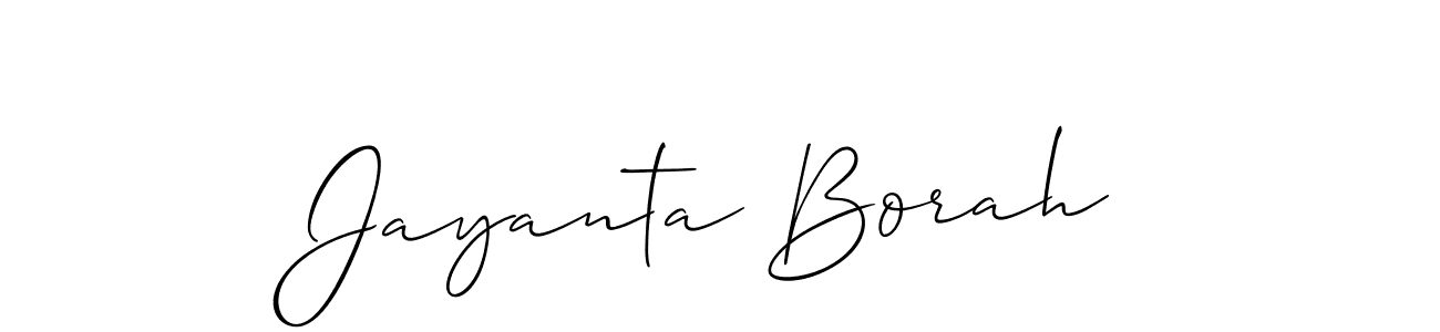 Jayanta Borah stylish signature style. Best Handwritten Sign (Allison_Script) for my name. Handwritten Signature Collection Ideas for my name Jayanta Borah. Jayanta Borah signature style 2 images and pictures png