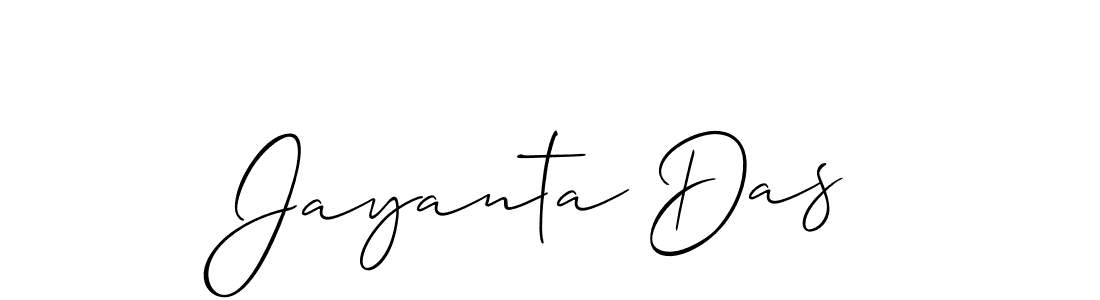 Make a beautiful signature design for name Jayanta Das. With this signature (Allison_Script) style, you can create a handwritten signature for free. Jayanta Das signature style 2 images and pictures png