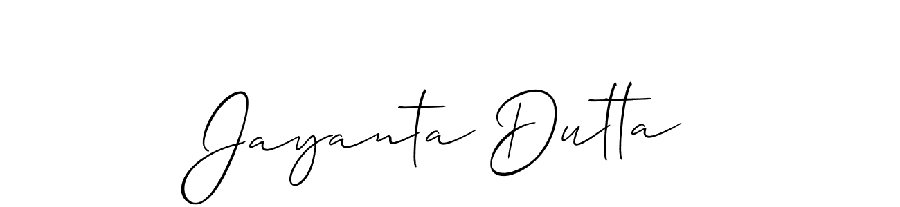 Jayanta Dutta stylish signature style. Best Handwritten Sign (Allison_Script) for my name. Handwritten Signature Collection Ideas for my name Jayanta Dutta. Jayanta Dutta signature style 2 images and pictures png
