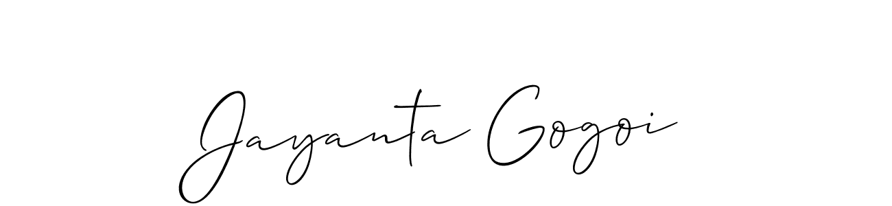 This is the best signature style for the Jayanta Gogoi name. Also you like these signature font (Allison_Script). Mix name signature. Jayanta Gogoi signature style 2 images and pictures png