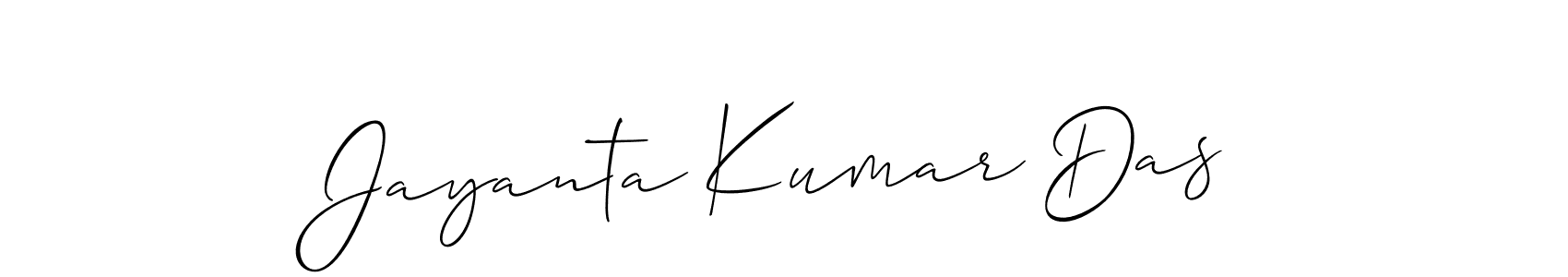 Use a signature maker to create a handwritten signature online. With this signature software, you can design (Allison_Script) your own signature for name Jayanta Kumar Das. Jayanta Kumar Das signature style 2 images and pictures png