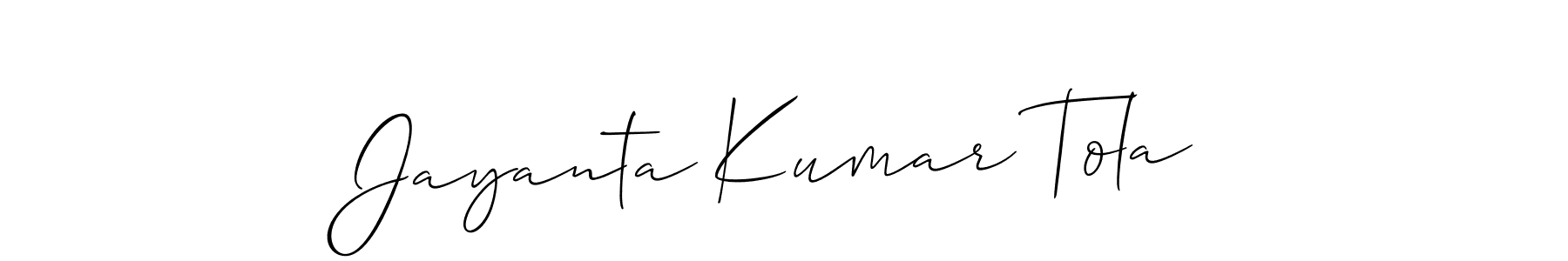 See photos of Jayanta Kumar Tola official signature by Spectra . Check more albums & portfolios. Read reviews & check more about Allison_Script font. Jayanta Kumar Tola signature style 2 images and pictures png