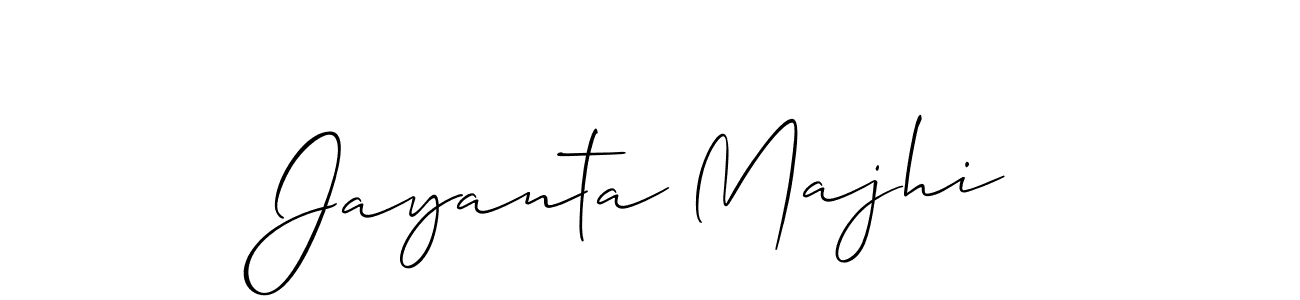 Design your own signature with our free online signature maker. With this signature software, you can create a handwritten (Allison_Script) signature for name Jayanta Majhi. Jayanta Majhi signature style 2 images and pictures png