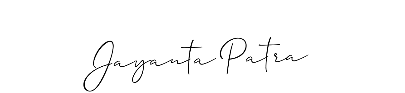 You should practise on your own different ways (Allison_Script) to write your name (Jayanta Patra) in signature. don't let someone else do it for you. Jayanta Patra signature style 2 images and pictures png