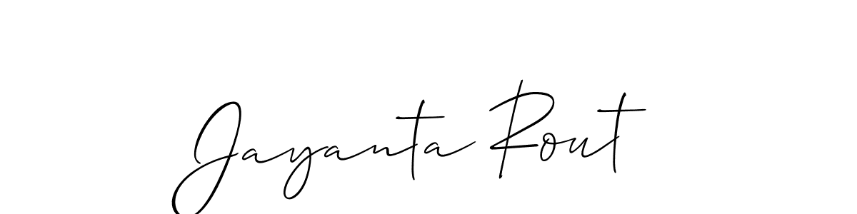 Also You can easily find your signature by using the search form. We will create Jayanta Rout name handwritten signature images for you free of cost using Allison_Script sign style. Jayanta Rout signature style 2 images and pictures png