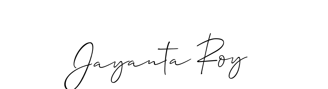 It looks lik you need a new signature style for name Jayanta Roy. Design unique handwritten (Allison_Script) signature with our free signature maker in just a few clicks. Jayanta Roy signature style 2 images and pictures png