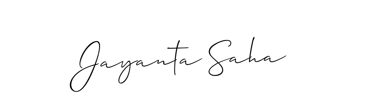 Similarly Allison_Script is the best handwritten signature design. Signature creator online .You can use it as an online autograph creator for name Jayanta Saha. Jayanta Saha signature style 2 images and pictures png