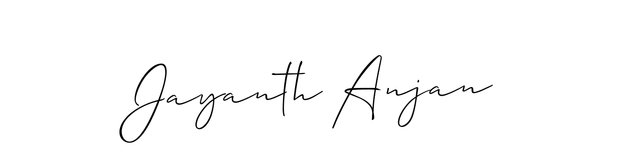 This is the best signature style for the Jayanth Anjan name. Also you like these signature font (Allison_Script). Mix name signature. Jayanth Anjan signature style 2 images and pictures png