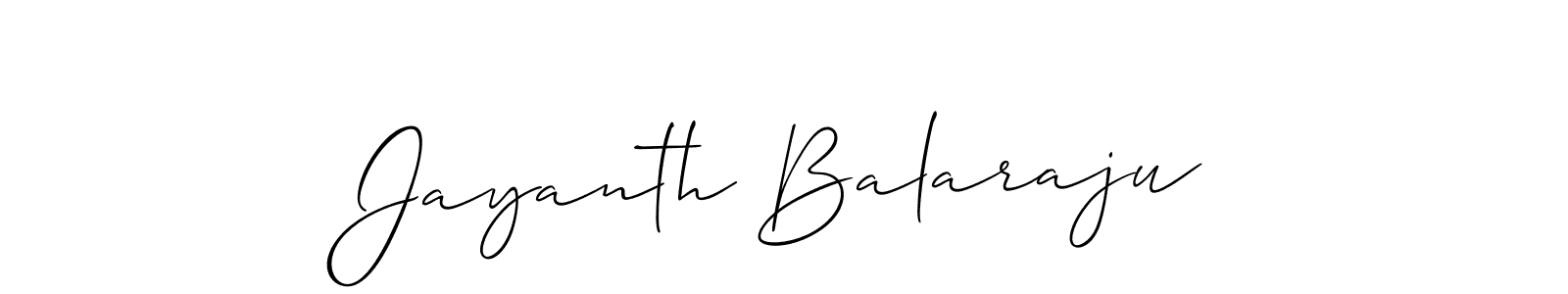 How to make Jayanth Balaraju signature? Allison_Script is a professional autograph style. Create handwritten signature for Jayanth Balaraju name. Jayanth Balaraju signature style 2 images and pictures png