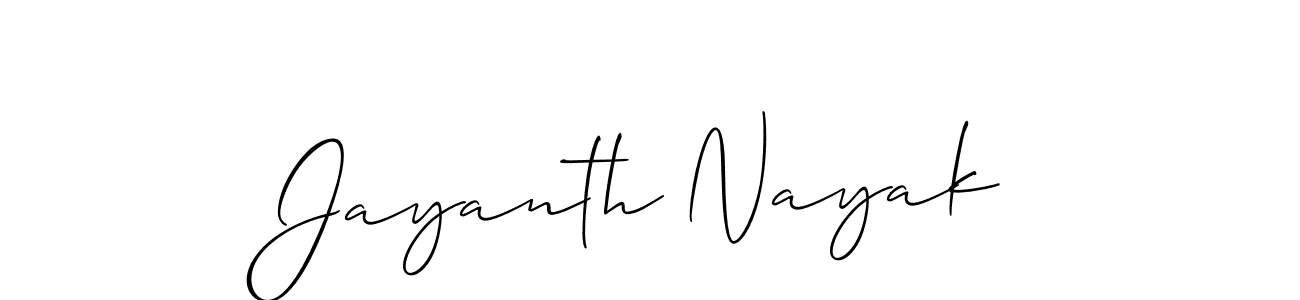 Create a beautiful signature design for name Jayanth Nayak. With this signature (Allison_Script) fonts, you can make a handwritten signature for free. Jayanth Nayak signature style 2 images and pictures png