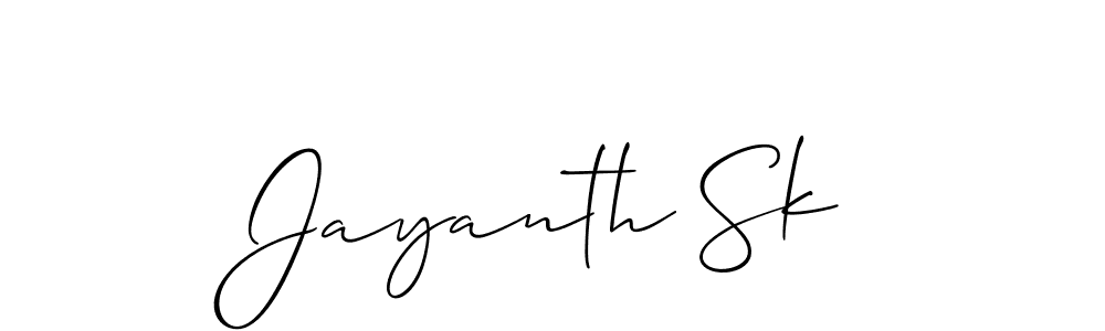 Make a beautiful signature design for name Jayanth Sk. Use this online signature maker to create a handwritten signature for free. Jayanth Sk signature style 2 images and pictures png