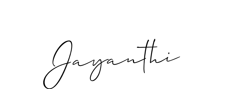 You should practise on your own different ways (Allison_Script) to write your name (Jayanthi) in signature. don't let someone else do it for you. Jayanthi signature style 2 images and pictures png