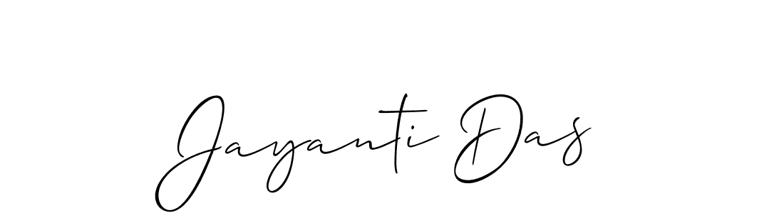 How to make Jayanti Das name signature. Use Allison_Script style for creating short signs online. This is the latest handwritten sign. Jayanti Das signature style 2 images and pictures png