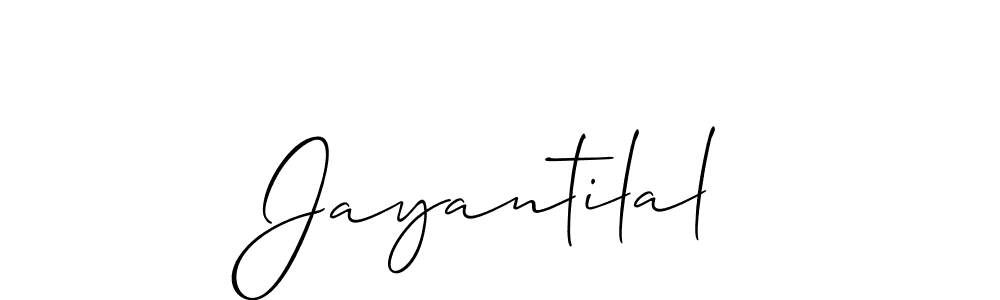 Use a signature maker to create a handwritten signature online. With this signature software, you can design (Allison_Script) your own signature for name Jayantilal. Jayantilal signature style 2 images and pictures png