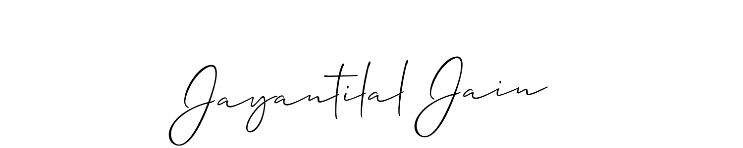 if you are searching for the best signature style for your name Jayantilal Jain. so please give up your signature search. here we have designed multiple signature styles  using Allison_Script. Jayantilal Jain signature style 2 images and pictures png