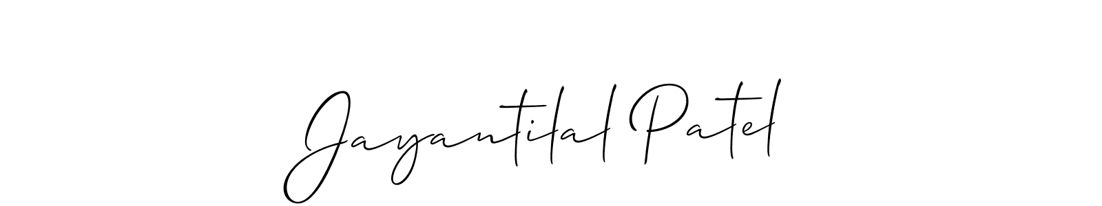 Jayantilal Patel stylish signature style. Best Handwritten Sign (Allison_Script) for my name. Handwritten Signature Collection Ideas for my name Jayantilal Patel. Jayantilal Patel signature style 2 images and pictures png