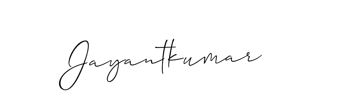 Design your own signature with our free online signature maker. With this signature software, you can create a handwritten (Allison_Script) signature for name Jayantkumar. Jayantkumar signature style 2 images and pictures png