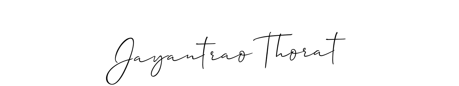 Similarly Allison_Script is the best handwritten signature design. Signature creator online .You can use it as an online autograph creator for name Jayantrao Thorat. Jayantrao Thorat signature style 2 images and pictures png