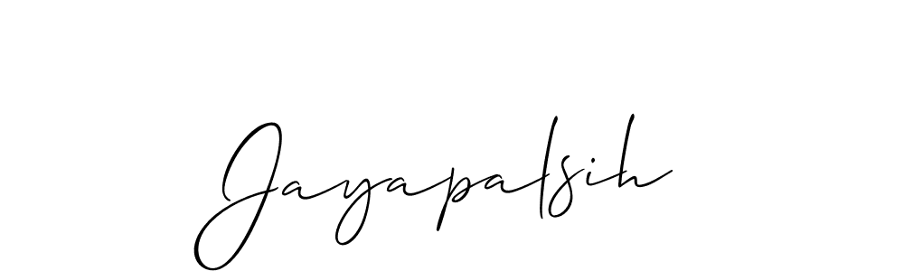 The best way (Allison_Script) to make a short signature is to pick only two or three words in your name. The name Jayapalsih include a total of six letters. For converting this name. Jayapalsih signature style 2 images and pictures png