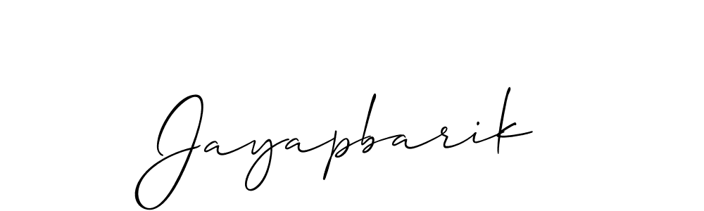 Create a beautiful signature design for name Jayapbarik. With this signature (Allison_Script) fonts, you can make a handwritten signature for free. Jayapbarik signature style 2 images and pictures png