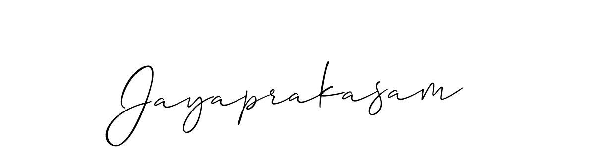 How to make Jayaprakasam name signature. Use Allison_Script style for creating short signs online. This is the latest handwritten sign. Jayaprakasam signature style 2 images and pictures png