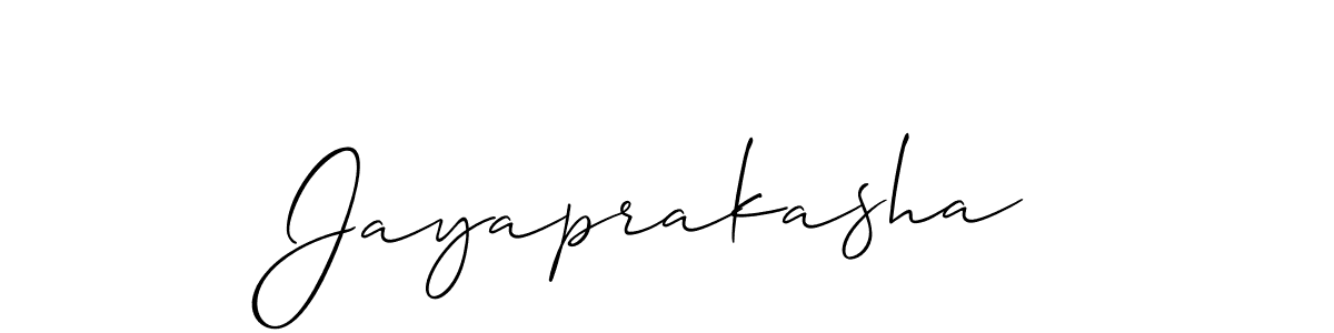 How to make Jayaprakasha name signature. Use Allison_Script style for creating short signs online. This is the latest handwritten sign. Jayaprakasha signature style 2 images and pictures png