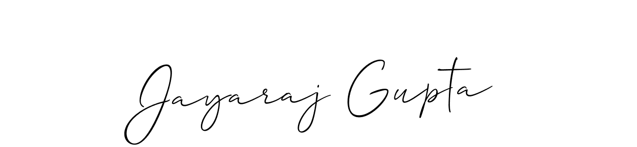 Also You can easily find your signature by using the search form. We will create Jayaraj Gupta name handwritten signature images for you free of cost using Allison_Script sign style. Jayaraj Gupta signature style 2 images and pictures png