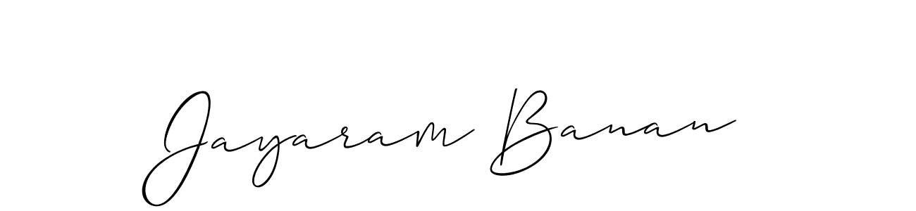 Best and Professional Signature Style for Jayaram Banan. Allison_Script Best Signature Style Collection. Jayaram Banan signature style 2 images and pictures png