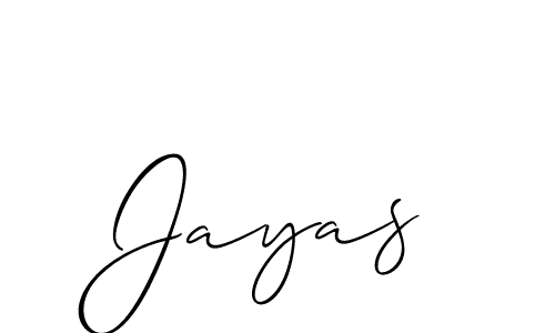 You should practise on your own different ways (Allison_Script) to write your name (Jayas) in signature. don't let someone else do it for you. Jayas signature style 2 images and pictures png