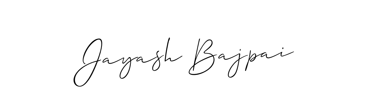 You should practise on your own different ways (Allison_Script) to write your name (Jayash Bajpai) in signature. don't let someone else do it for you. Jayash Bajpai signature style 2 images and pictures png