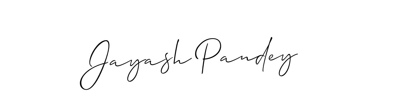 Jayash Pandey stylish signature style. Best Handwritten Sign (Allison_Script) for my name. Handwritten Signature Collection Ideas for my name Jayash Pandey. Jayash Pandey signature style 2 images and pictures png