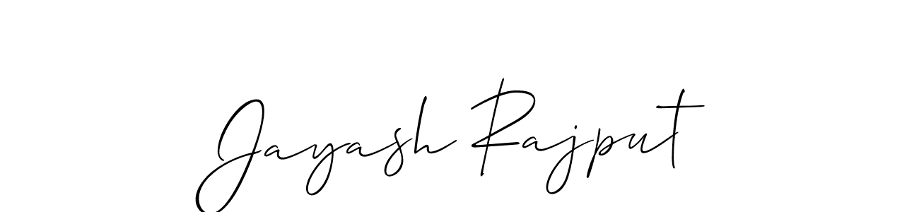 How to make Jayash Rajput signature? Allison_Script is a professional autograph style. Create handwritten signature for Jayash Rajput name. Jayash Rajput signature style 2 images and pictures png