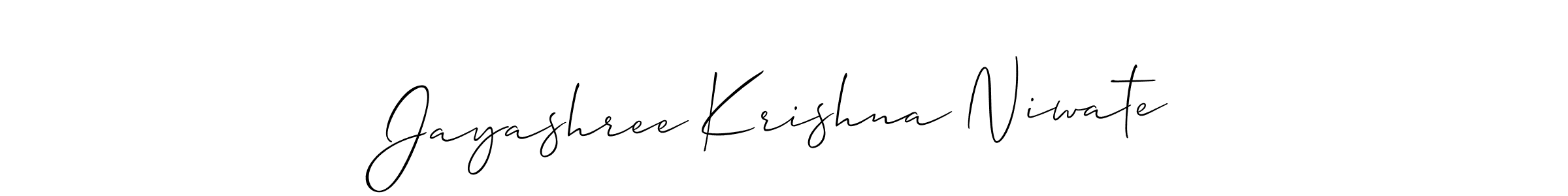 Check out images of Autograph of Jayashree Krishna Niwate name. Actor Jayashree Krishna Niwate Signature Style. Allison_Script is a professional sign style online. Jayashree Krishna Niwate signature style 2 images and pictures png