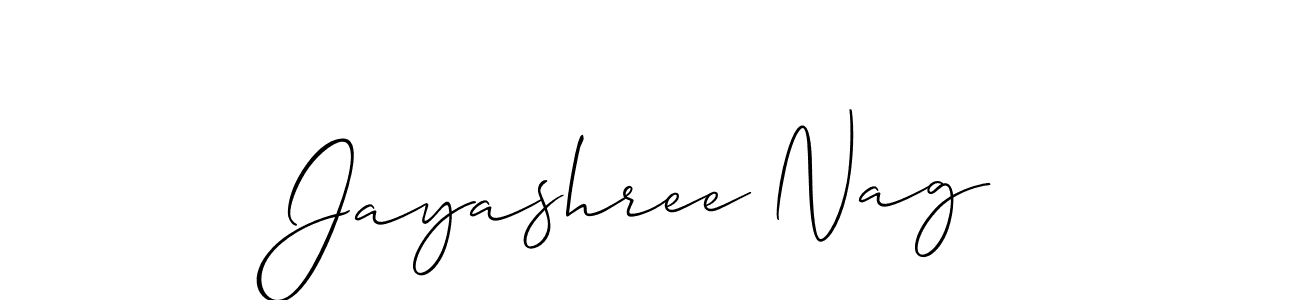 You can use this online signature creator to create a handwritten signature for the name Jayashree Nag. This is the best online autograph maker. Jayashree Nag signature style 2 images and pictures png