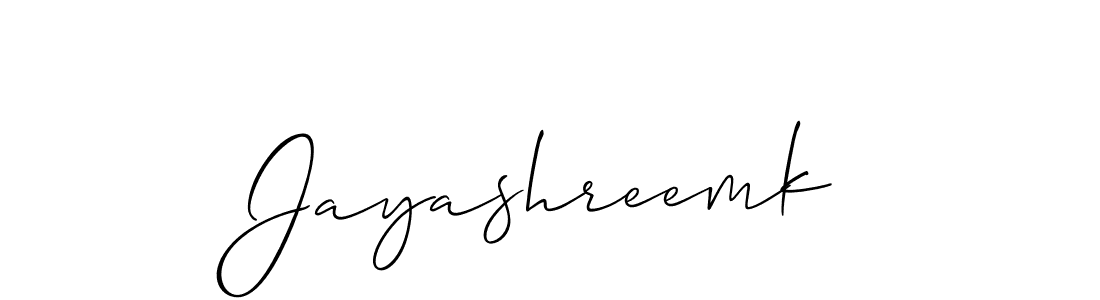 You should practise on your own different ways (Allison_Script) to write your name (Jayashreemk) in signature. don't let someone else do it for you. Jayashreemk signature style 2 images and pictures png