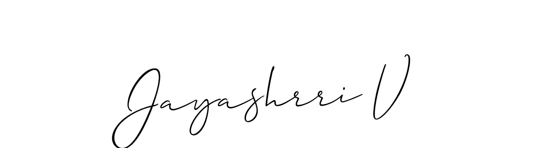 Once you've used our free online signature maker to create your best signature Allison_Script style, it's time to enjoy all of the benefits that Jayashrri V name signing documents. Jayashrri V signature style 2 images and pictures png