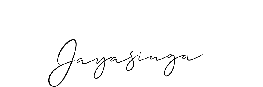 How to make Jayasinga name signature. Use Allison_Script style for creating short signs online. This is the latest handwritten sign. Jayasinga signature style 2 images and pictures png