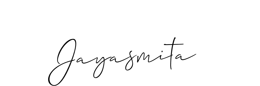 How to make Jayasmita name signature. Use Allison_Script style for creating short signs online. This is the latest handwritten sign. Jayasmita signature style 2 images and pictures png