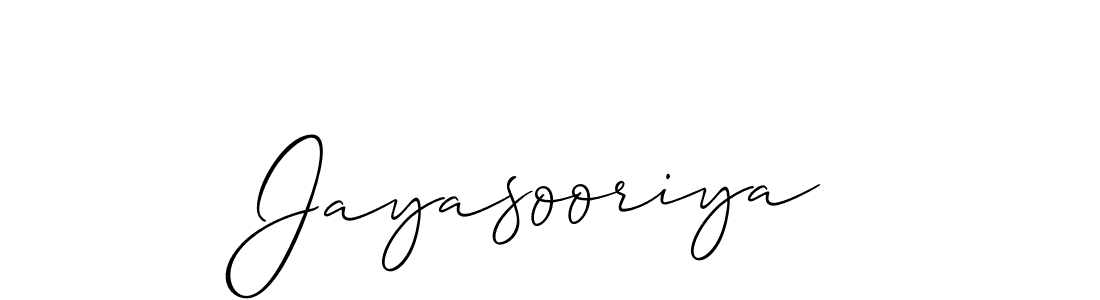 if you are searching for the best signature style for your name Jayasooriya. so please give up your signature search. here we have designed multiple signature styles  using Allison_Script. Jayasooriya signature style 2 images and pictures png