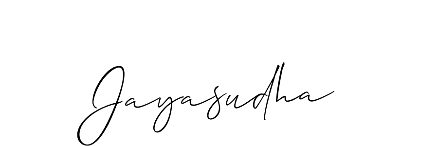 if you are searching for the best signature style for your name Jayasudha. so please give up your signature search. here we have designed multiple signature styles  using Allison_Script. Jayasudha signature style 2 images and pictures png