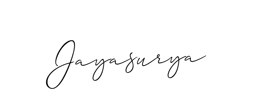 It looks lik you need a new signature style for name Jayasurya. Design unique handwritten (Allison_Script) signature with our free signature maker in just a few clicks. Jayasurya signature style 2 images and pictures png