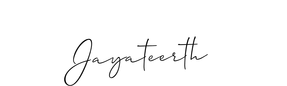 Make a beautiful signature design for name Jayateerth. Use this online signature maker to create a handwritten signature for free. Jayateerth signature style 2 images and pictures png