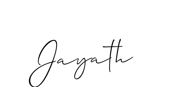 The best way (Allison_Script) to make a short signature is to pick only two or three words in your name. The name Jayath include a total of six letters. For converting this name. Jayath signature style 2 images and pictures png