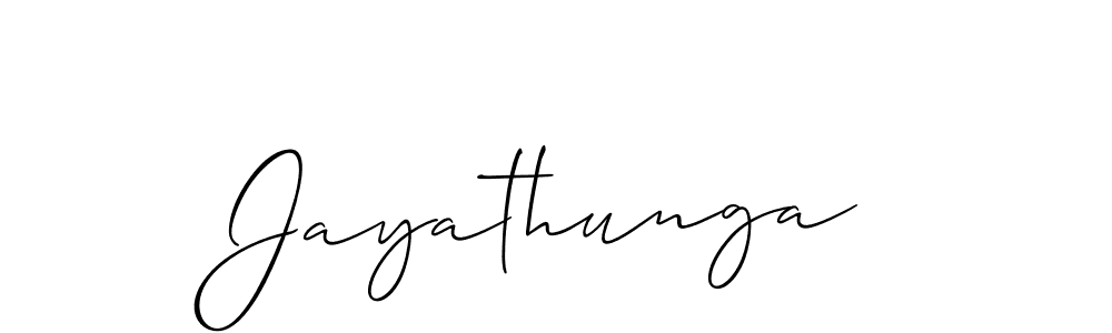 The best way (Allison_Script) to make a short signature is to pick only two or three words in your name. The name Jayathunga include a total of six letters. For converting this name. Jayathunga signature style 2 images and pictures png