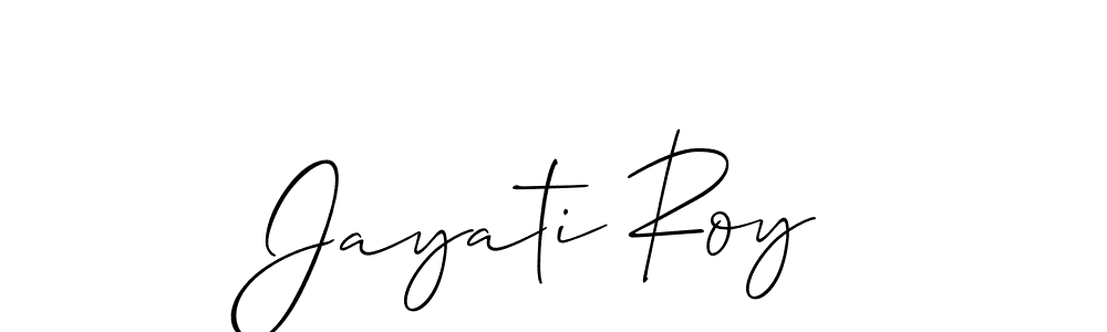 Jayati Roy stylish signature style. Best Handwritten Sign (Allison_Script) for my name. Handwritten Signature Collection Ideas for my name Jayati Roy. Jayati Roy signature style 2 images and pictures png