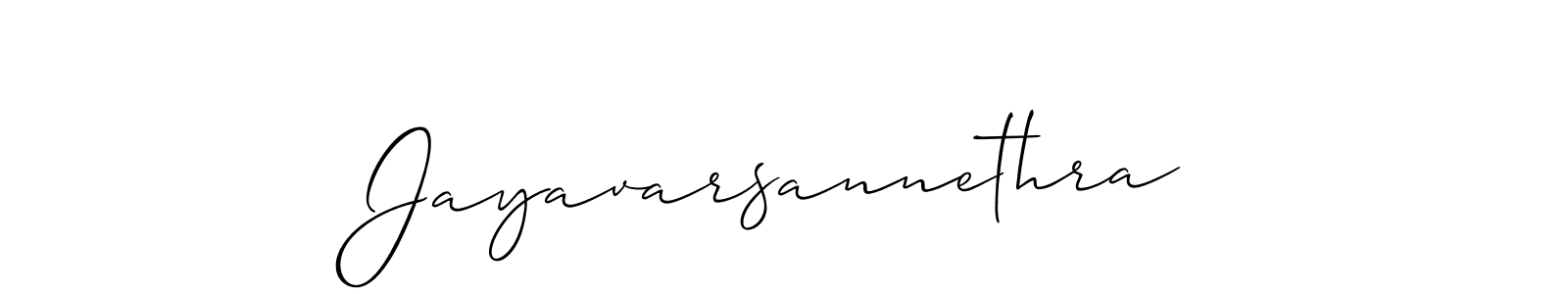 Use a signature maker to create a handwritten signature online. With this signature software, you can design (Allison_Script) your own signature for name Jayavarsannethra. Jayavarsannethra signature style 2 images and pictures png