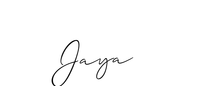 Also we have Jaya安 name is the best signature style. Create professional handwritten signature collection using Allison_Script autograph style. Jaya安 signature style 2 images and pictures png