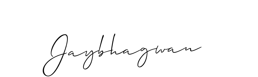 Use a signature maker to create a handwritten signature online. With this signature software, you can design (Allison_Script) your own signature for name Jaybhagwan. Jaybhagwan signature style 2 images and pictures png