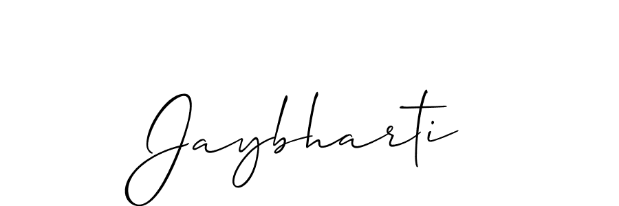 Make a beautiful signature design for name Jaybharti. With this signature (Allison_Script) style, you can create a handwritten signature for free. Jaybharti signature style 2 images and pictures png