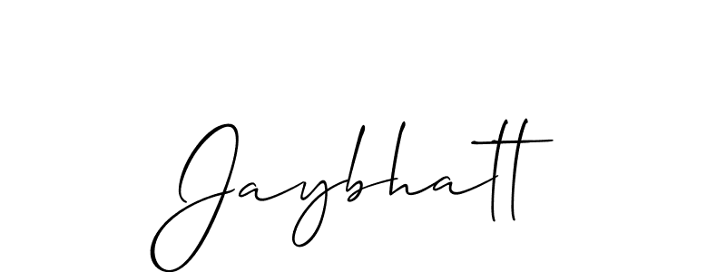 Similarly Allison_Script is the best handwritten signature design. Signature creator online .You can use it as an online autograph creator for name Jaybhatt. Jaybhatt signature style 2 images and pictures png